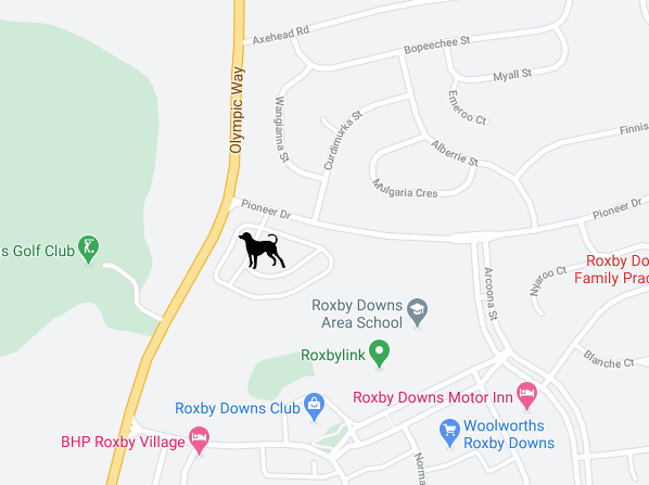 map of where dog park is